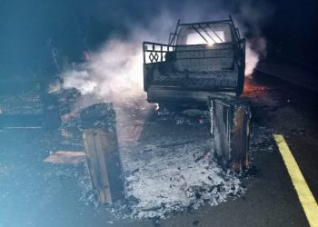 Gegara Accu, Mobil Carry Terbakar di Toili Barat Kabupaten Banggai