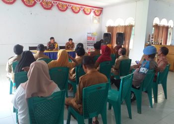 Hari Pertama Kerja, Kapolsek Nuhon Perkenalkan Diri di Kantor Kecamatan