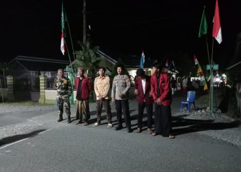 Sinergi Polsek Nuhon Dan Banser, Amankan Pengajian Akbar di Ponpes Hayatul Islam