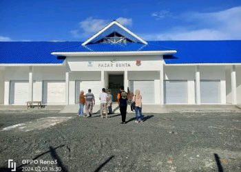 Proyek Pasar Bunta Rampung, Rencana Diresmikan Bupati Banggai