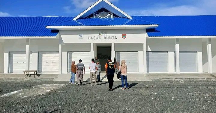 Peninjauan Bangunan Pasar Bunta . Sabtu 3 Februari 2024 (dok.istimewa)