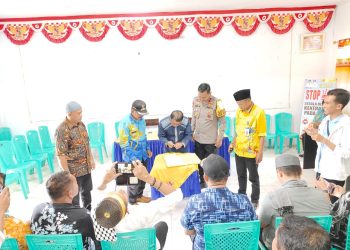 Kapolsek Hadiri Sertijab dan Pisah Sambut Camat Nuhon