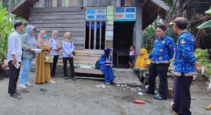 Tim Gerak Cepat "TGC" Puskesmas Bunta Bersama Pemerintah Setempat Lakukan Penyelidikan Epidemiologi. (Dok.ist)