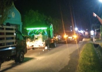 Camat Bunta Lepas Peserta Pawai Takbir Sambut Lebaran Idulfitri 1445 H