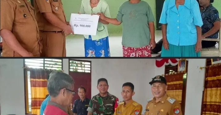 Penyaluran BLTDD Triwulan Satu di Desa Mantan A dan Desa Doda Bunta, kecamatan Simpang Raya, kabupaten Banggai di Hadiri Langsung oleh Camat Harianto K Galib.(Dok.Kilasbanggai.com)