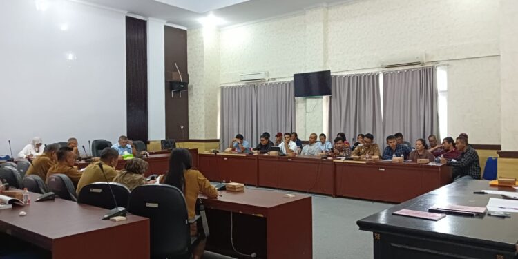 Rapat Dengar Pendapat di DPRD Banggai Terkait Dampak Aktivitas Tambang Nikel PT KFM. (Dok.ist)