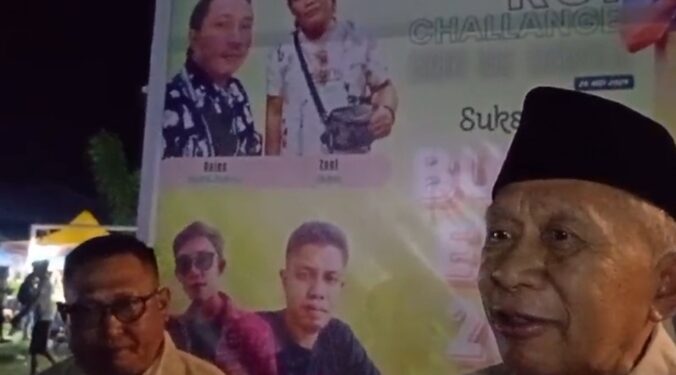 Wabup Furqanudin Saat di Wawancarai Sejumlah Wartawan di Lokasi Bunta Expo. (Dok.Kilasbanggai.com)