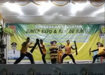 Tampil di Final Tari Seni Budaya, Peserta Desa Hion Guncang Panggung Utama Bunta Expo 2024