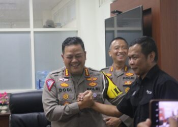 Dirlantas Polda Sulteng dihadapan Jurnalis di Kota Palu sampaikan Permohonan Maaf