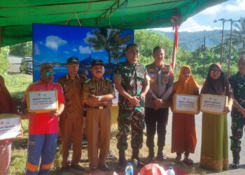 Bantu Masyarakat, TNI AD Resmikan Sarana Air Bersih di Desa Obo Balingara