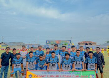 Mangkio United FC Unggul 2-0, Lolos Putaran Kedua Turnamen Sepak Bola Camat Luwuk Utara Cup 2024