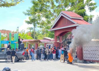 Kades Petak Diberhentikan, Mahasiswa Dan Masyarakat Lakukan Demo Karena di Nilai Sebuah Kedzaliman