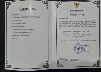 Masih Cuti, Beredar Undangan Pelepasan Pjs Bupati Banggai Diteken Amirudin