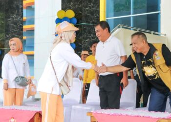 Semarak HUT ke-25, DWP Kabupaten Banggai Gelar Kegiatan Olahraga Bersama