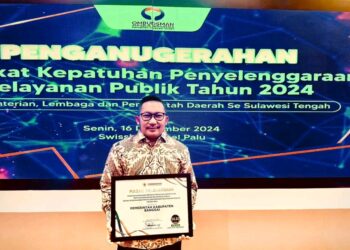 Pemkab Banggai Raih Predikat Zona Hijau dengan Nilai Tertinggi dari Ombudsman RI