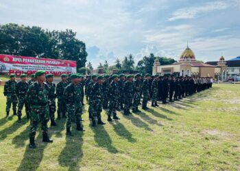 Ratusan Personel TNI-Polri Amankan Rapat Pleno Terbuka Rekapitulasi Hasil
