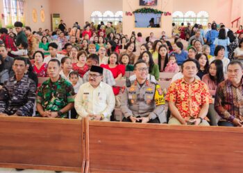 Safari Sejumlah Gereja di Luwuk, Kapolres dan Forkopimda Pastikan Natal Aman