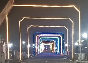 Menyambut Natal Dan Tahun Baru, Masyarakat Gonohop Memperindah Desa Dengan Lampu Hias