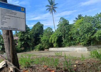 Pelaksana Proyek Talud Yang Roboh di Hion Bunta Siap Bertanggung Jawab