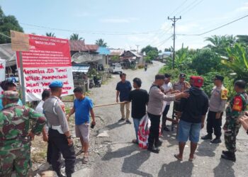 Polsek Batui Berhasil Mediasi Unras Tutup Jalan ke Sumur 2 JOB Tomori