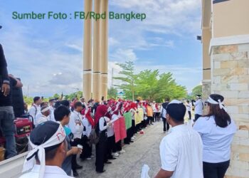 Tenaga Honorer Bangkep Demo Tolak Sistem Kerja Paruh Waktu