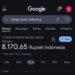 Warganet Heboh ! Google Tampilkan Kurs 1 Dolar AS Jadi Rp 8.170