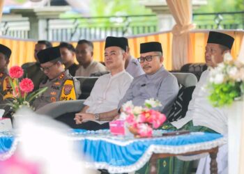 Bupati Amirudin Bersama Kapolres Banggai dan Kajari Banggai Hadiri Tabligh Akbar di Toili Jaya