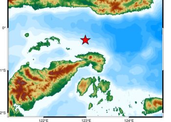 Gempa M 4,9 Guncang Teluk Tomini saat Sahur, Terasa Sampai Luwuk