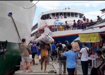 Mudik Gratis KM Terra Sancta Luwuk-Salakan, Pemudik Membludak