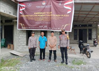 Jelang PSU, Kapolsek Bunta Cek Gudang Logistik PPK Simpang Raya