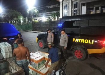 Patroli Intensif Polsek Luwuk di Kawasan Pelabuhan ASDP, Antisipasi Calo dan Premanisme