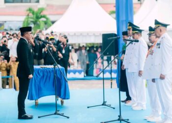 Dua Pemimpin Daerah Raksasa di Sulteng Dilantik, Gubernur Anwar Hafid Titip 9 Program Berani