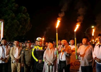 Pawai Obor Meriahkan Malam Takbir Idul Adha di Luwuk