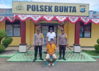 Polsek Bunta Amankan Pelaku Pencurian Pukat Ikan di Kapal Barokah