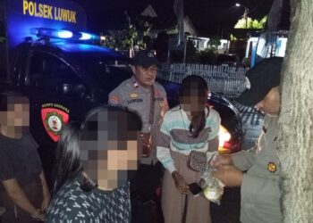 Polsek Luwuk Temukan Sejumlah Remaja Putri, Diduga Nikmati Lem Fox