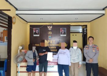 Pasutri Bertengkar Gegara Uang Taspen, Akhirnya Baku Sayang Ulang di Polsek Bunta