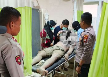 Tertimbun Longsor Tanggul 2,5 Meter, Karyawan PT MAB di Batui Luka Serius di Wajah