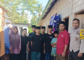 “Jumat Curhat” di Ponpes Nahdlatul Wathan Simpang Raya, Polisi Imbau Pemasangan Bendera Merah Putih