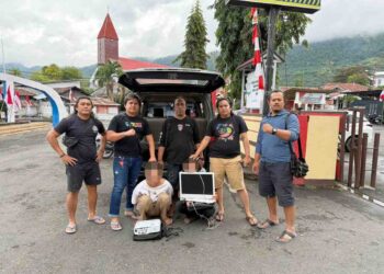Resmob Polres Banggai Ringkus Dua Pencuri di Kantor Sinode GKLB