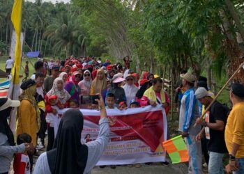 Rayakan HUT RI ke-80 dan HUT Desa ke-93, Warga Pongian Banggai Gelar Jalan Sehat Meriah