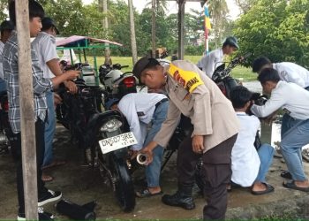 Bikin Bising, Polisi Sisir Sekolah di Toili Barat untuk Razia Knalpot Brong