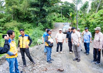 Wakil Bupati Banggai Lakukan Monev Pelaksanaan Beberapa Paket Pekerjaan di Kecamatan Pagimana