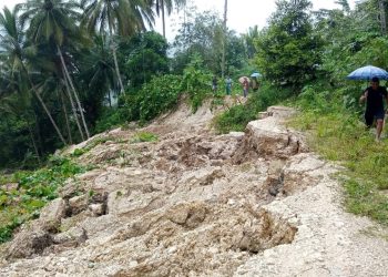 Longsor di Banggai Kepulauan, Jalan Poros Rusak Parah