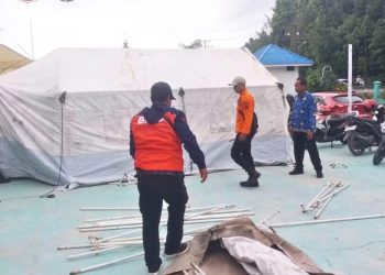 Aksi Cepat Tanggap BPBD-PMI Bangkep: Dirikan Tenda Darurat Setelah Ratusan Pelajar Keracunan Massal