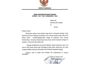Bupati Banggai Cabut Larangan Distribusi Beras Keluar Daerah