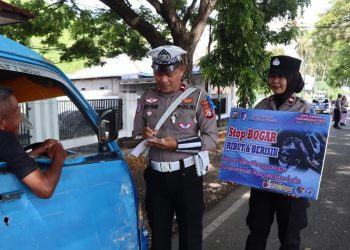 Hari Ketiga Operasi Zebra Tinombala 2025 Polres Banggai, 54 Orang Kena Teguran