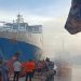 KM. Harapanku Mekar Terbakar di Pelabuhan Rakyat Luwuk