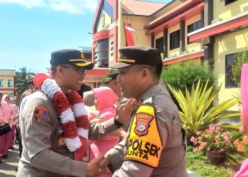 Kapolsek Bunta Iptu Syafarudin Ramin Hadir Dalam Pisah Sambut Kapolres Banggai