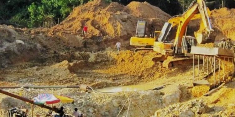 Gambar : Ilustrasi Tambang Emas