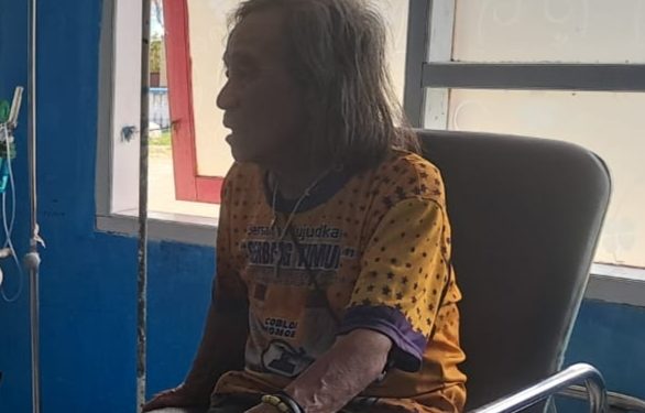 "Bale" warga yang tinggal di perkebunan sedang dirawat di puskesmas Bunta . (Dok.ist)